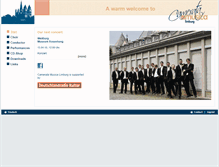 Tablet Screenshot of camerata-musica.com